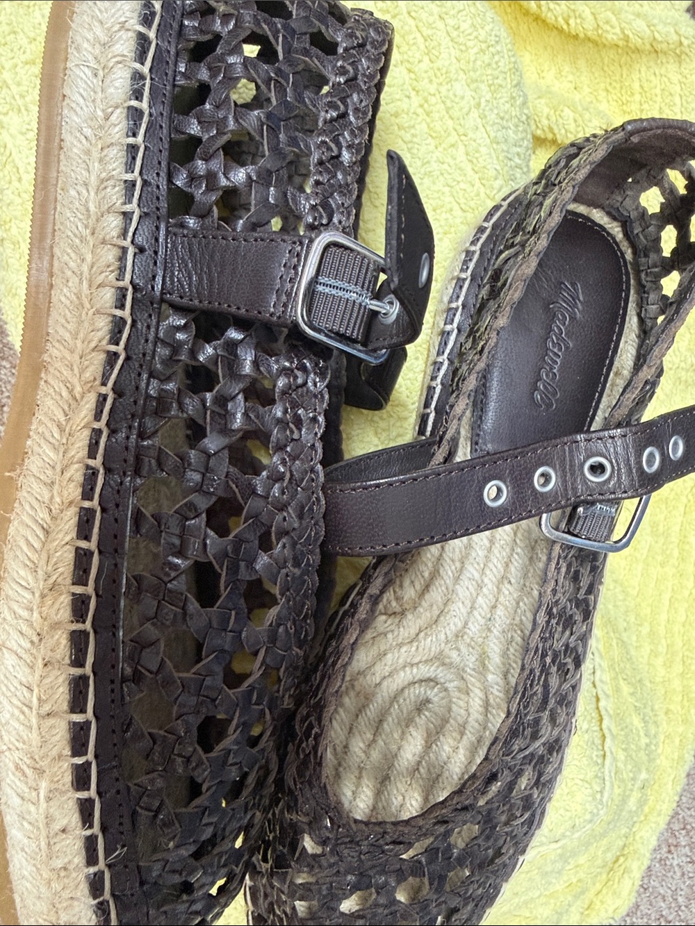 Madewell weaved genuine leather espadrilles - Picture 5 of 5